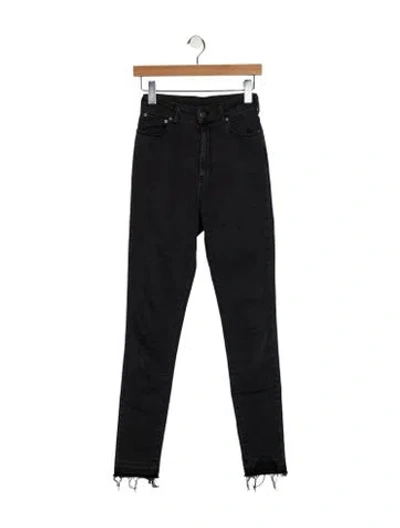 Pre-owned Ser.o.ya High-rise Skinny Leg Jeans In Gray