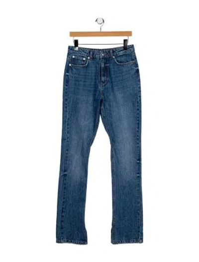 Pre-owned Ser.o.ya High-rise Straight Leg Jeans In Blue