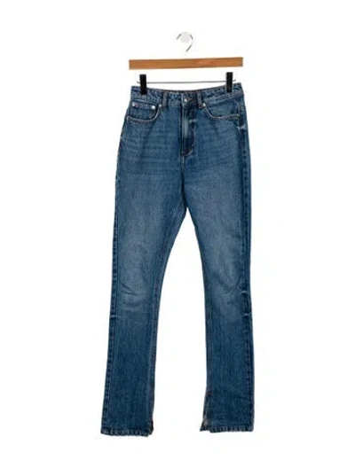 Pre-owned Ser.o.ya High-rise Straight Leg Jeans In Blue