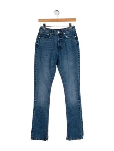 Pre-owned Ser.o.ya High-rise Straight Leg Jeans In Blue