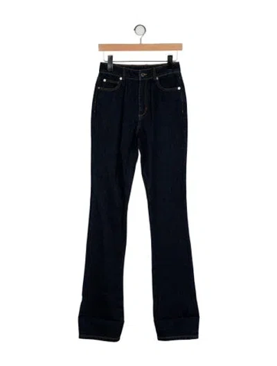 Pre-owned Ser.o.ya High-rise Straight Leg Jeans In Blue