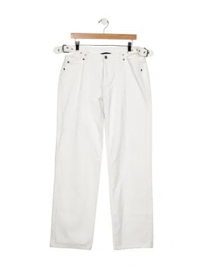 Pre-owned Ser.o.ya High-rise Straight Leg Jeans In Blue