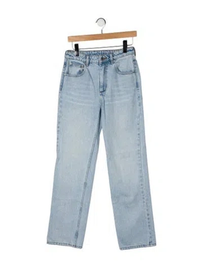 Pre-owned Ser.o.ya High-rise Straight Leg Jeans In Blue