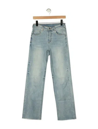 Pre-owned Ser.o.ya High-rise Straight Leg Jeans In Blue