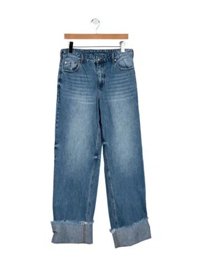 Pre-owned Ser.o.ya High-rise Straight Leg Jeans In Blue