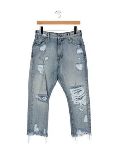Pre-owned Ser.o.ya High-rise Straight Leg Jeans In Blue