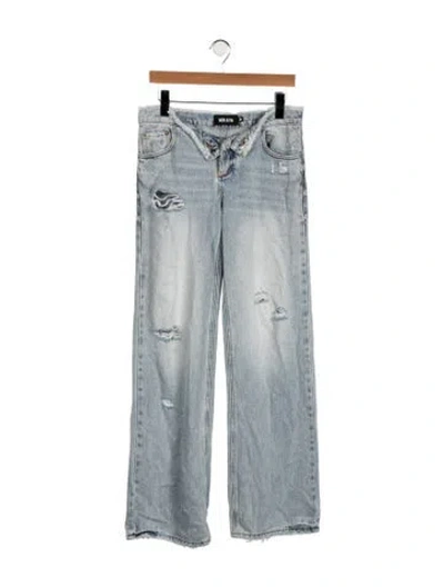 Pre-owned Ser.o.ya High-rise Straight Leg Jeans In Blue