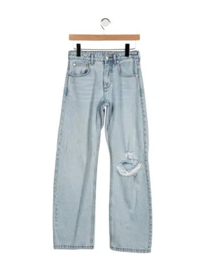 Pre-owned Ser.o.ya High-rise Straight Leg Jeans In Blue