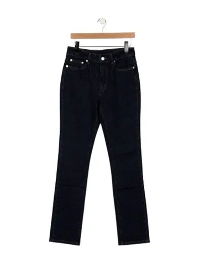 Pre-owned Ser.o.ya High-rise Straight Leg Jeans In Blue