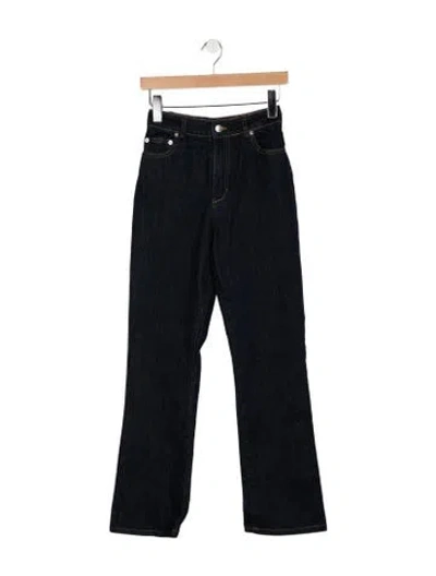 Pre-owned Ser.o.ya High-rise Straight Leg Jeans In Blue