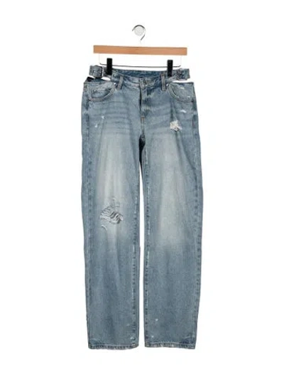 Pre-owned Ser.o.ya High-rise Straight Leg Jeans In Blue