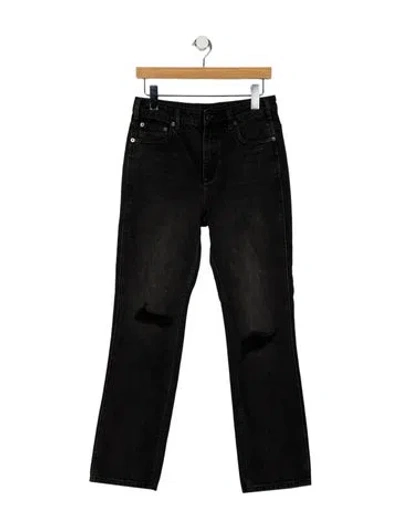 Pre-owned Ser.o.ya High-rise Straight Leg Jeans W/ Tags In Black