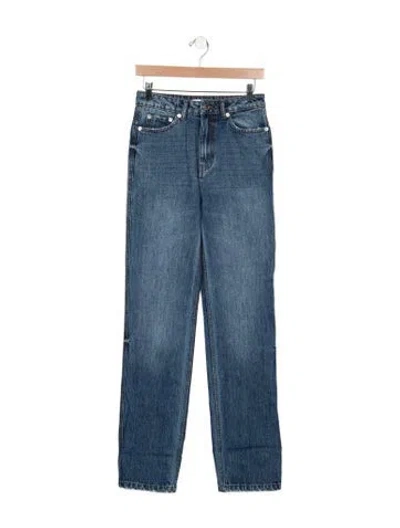 Pre-owned Ser.o.ya High-rise Straight Leg Jeans W/ Tags In Blue