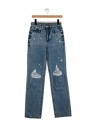 Pre-owned Ser.o.ya High-rise Straight Leg Jeans W/ Tags In Blue