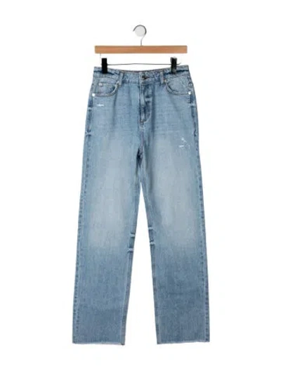 Pre-owned Ser.o.ya High-rise Straight Leg Jeans W/ Tags In Blue