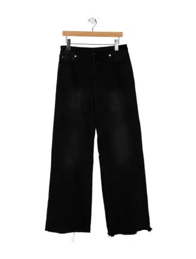 Pre-owned Ser.o.ya High-rise Wide Leg Jeans In Black