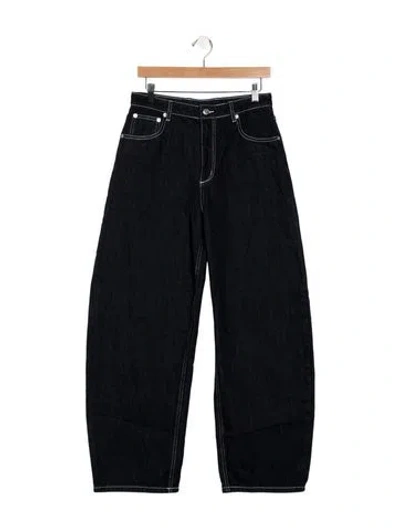 Pre-owned Ser.o.ya High-rise Wide Leg Jeans In Black