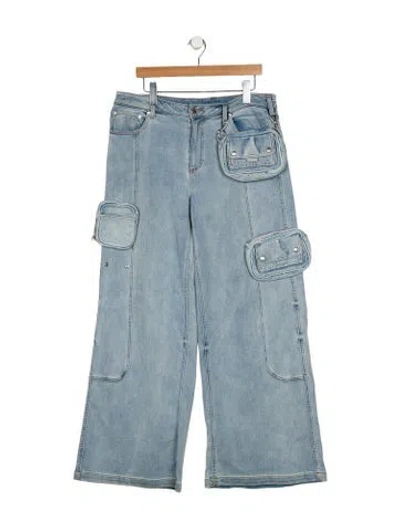 Pre-owned Ser.o.ya High-rise Wide Leg Jeans In Blue
