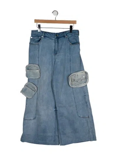 Pre-owned Ser.o.ya High-rise Wide Leg Jeans In Blue