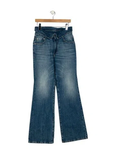 Pre-owned Ser.o.ya High-rise Wide Leg Jeans In Blue