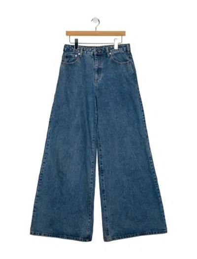 Pre-owned Ser.o.ya High-rise Wide Leg Jeans In Blue