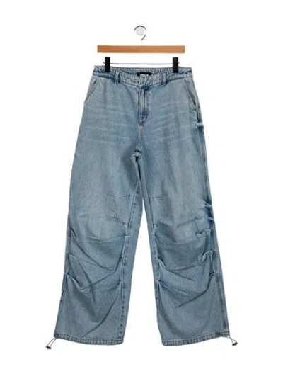 Pre-owned Ser.o.ya High-rise Wide Leg Jeans In Blue