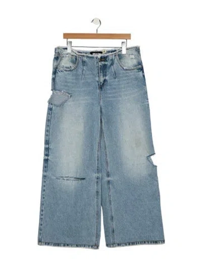Pre-owned Ser.o.ya High-rise Wide Leg Jeans In Blue