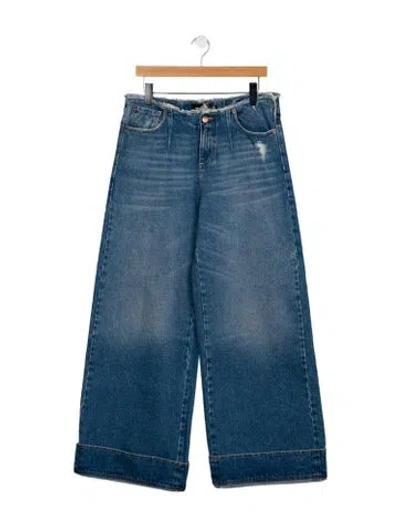 Pre-owned Ser.o.ya High-rise Wide Leg Jeans In Blue