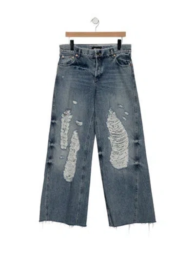 Pre-owned Ser.o.ya High-rise Wide Leg Jeans In Blue