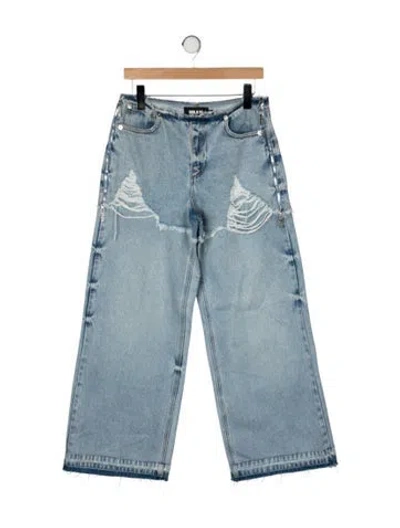 Pre-owned Ser.o.ya High-rise Wide Leg Jeans In Blue