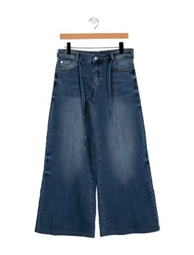 Pre-owned Ser.o.ya High-rise Wide Leg Jeans In Blue