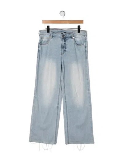 Pre-owned Ser.o.ya High-rise Wide Leg Jeans In Blue
