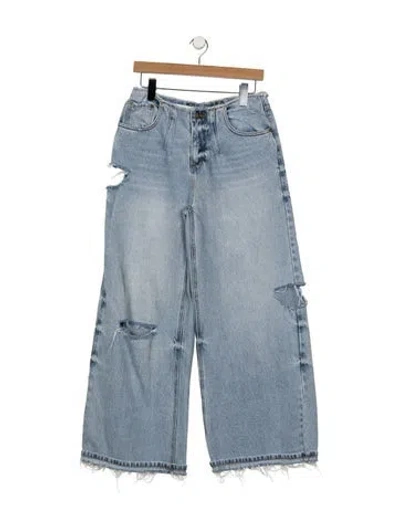 Pre-owned Ser.o.ya High-rise Wide Leg Jeans In Blue