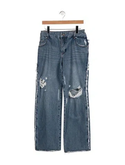 Pre-owned Ser.o.ya High-rise Wide Leg Jeans In Blue