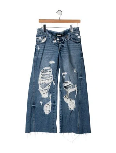 Pre-owned Ser.o.ya High-rise Wide Leg Jeans In Blue