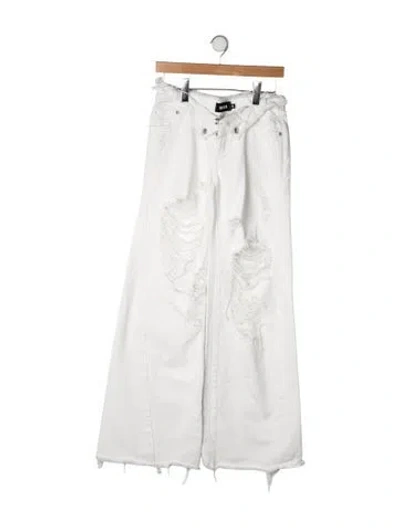 Pre-owned Ser.o.ya High-rise Wide Leg Jeans In Neutrals