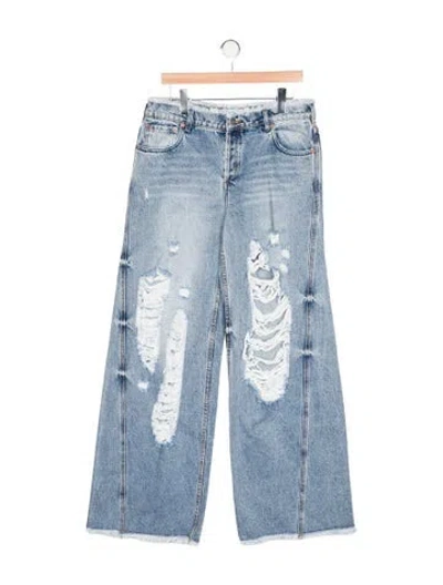 Pre-owned Ser.o.ya High-rise Wide Leg Jeans W/ Tags In Blue