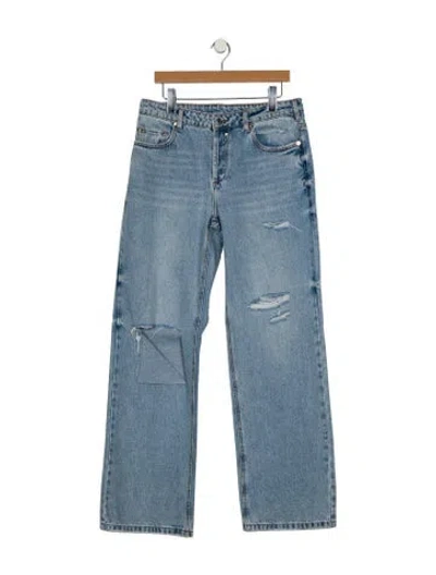 Pre-owned Ser.o.ya High-rise Wide Leg Jeans W/ Tags In Blue