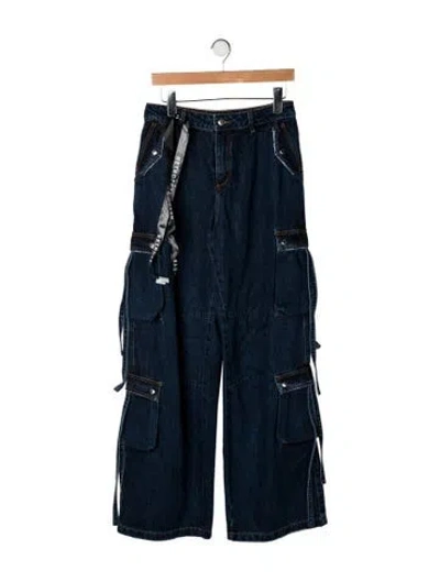 Pre-owned Ser.o.ya High-rise Wide Leg Jeans W/ Tags In Blue
