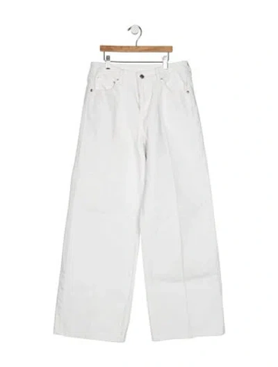 Pre-owned Ser.o.ya High-rise Wide Leg Jeans In White