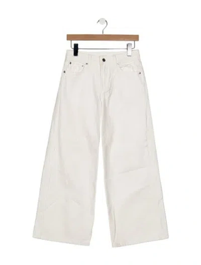 Pre-owned Ser.o.ya High-rise Wide Leg Jeans In White