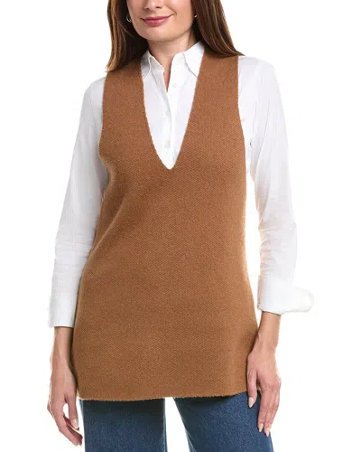 Ser.o.ya Honey Knit Wool & Cashmere-blend Tunic In Brown