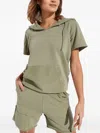 Ser.o.ya Hooded Pocket T-shirt In Green