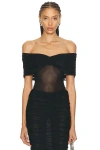 Ser.o.ya Imelda Mesh Top In Animal Print
