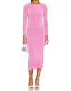 Ser.o.ya Imogen Midi Dress In Malibu Pink
