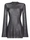 Ser.o.ya Ines Metallic Knit T-shirt In Black