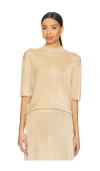 Ser.o.ya Iris Knit Top In Linen Beige