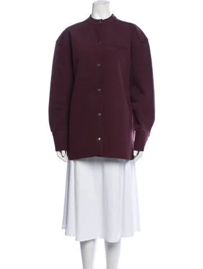Pre-owned Ser.o.ya Jacket In Burgundy