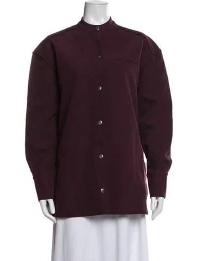 Pre-owned Ser.o.ya Jacket W/ Tags In Burgundy