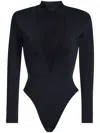 Ser.o.ya Jackie Mesh Bodysuit In Black